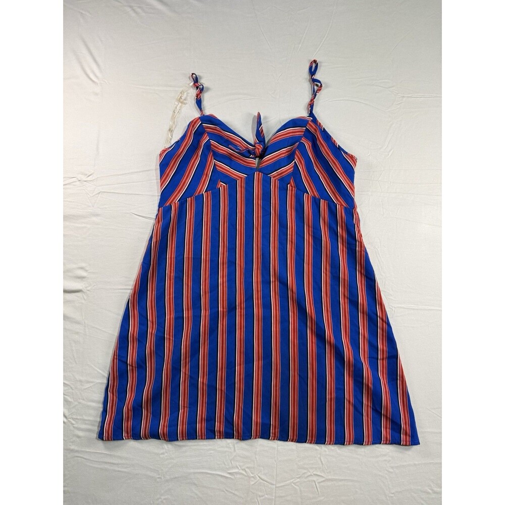 Trixxi Women’s XL Multicolor Striped Tank Dress – Sleeveless – Short – Casual